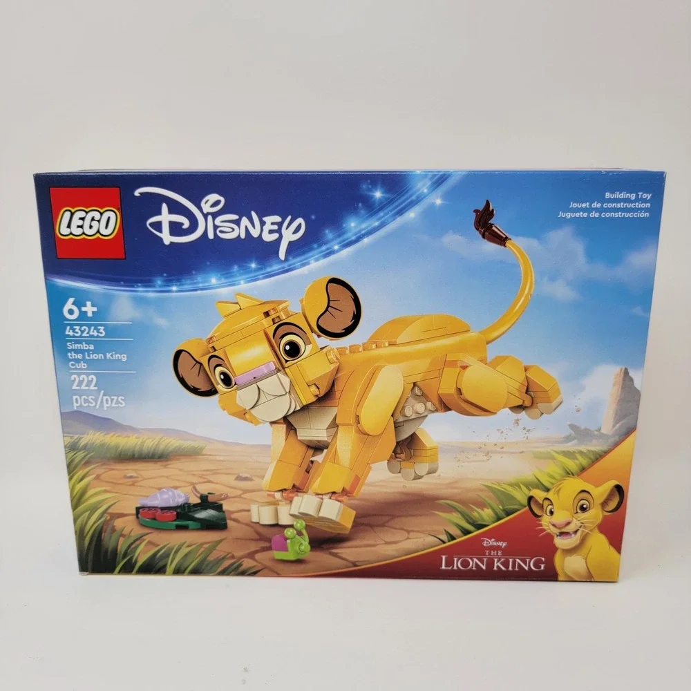 New! LEGO Disney 43243 Simba the Lion King Cub Building Set - 222 pcs - Ages 6+